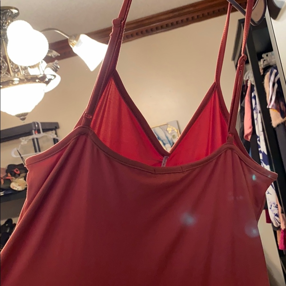 Feel Your Best Ruched Maxi Dress - Rust - Picture 7 of 9